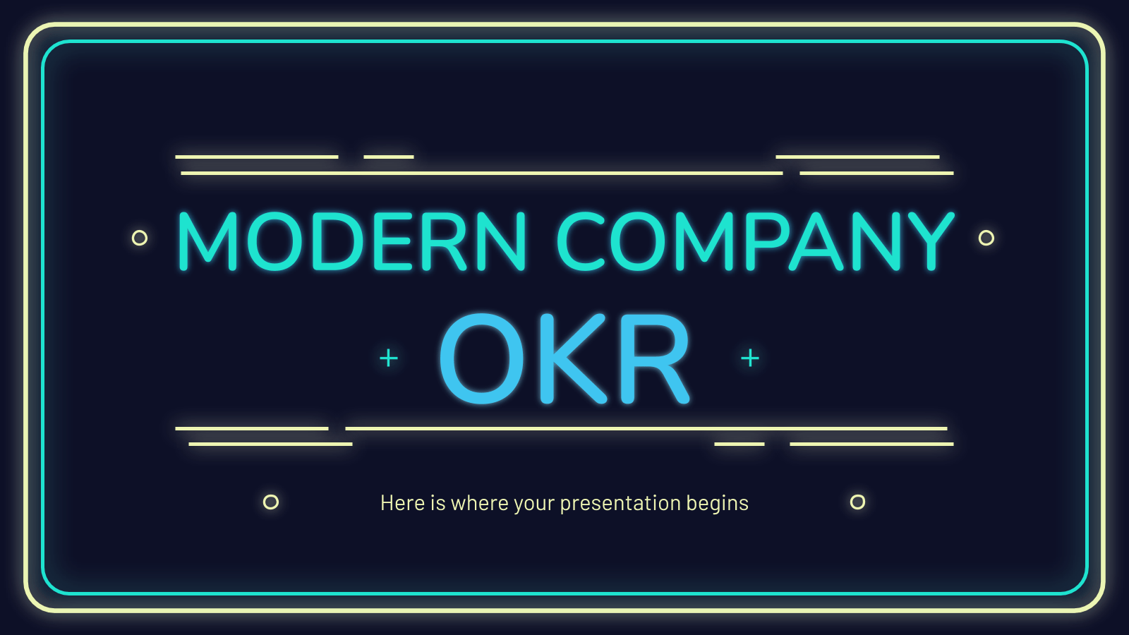 现代公司OKRPowerPoint模板